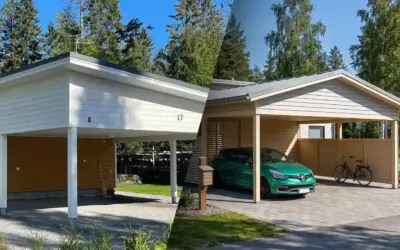 Autokatoksen kattotyypit: pulpettikatto vai harjakatto – ja mikä kate päälle?