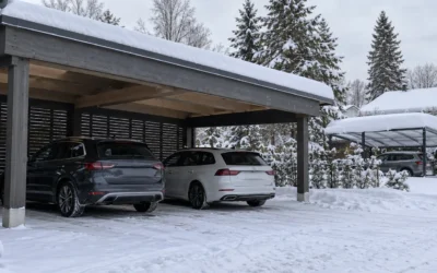 Puinen vai metallinen autokatos – kumpi kestää Suomen talven paremmin?